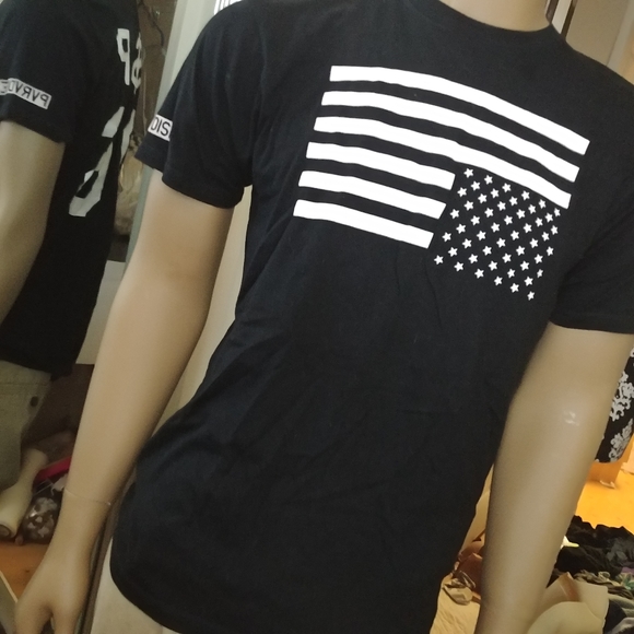 ASAP | Mens Black White A$AP t-shirt  06 Graphic Flag Large - Picture 7 of 9